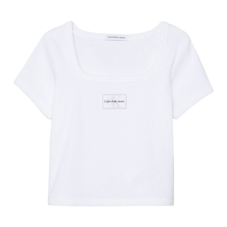 RIB BADGE SQUARE SS TOP Calvin Klein | CKIG0IG02439YAF